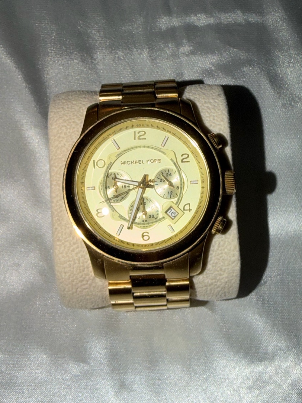 Michael Kors Men's Gold-Tone Chronograph Bracelet Watch